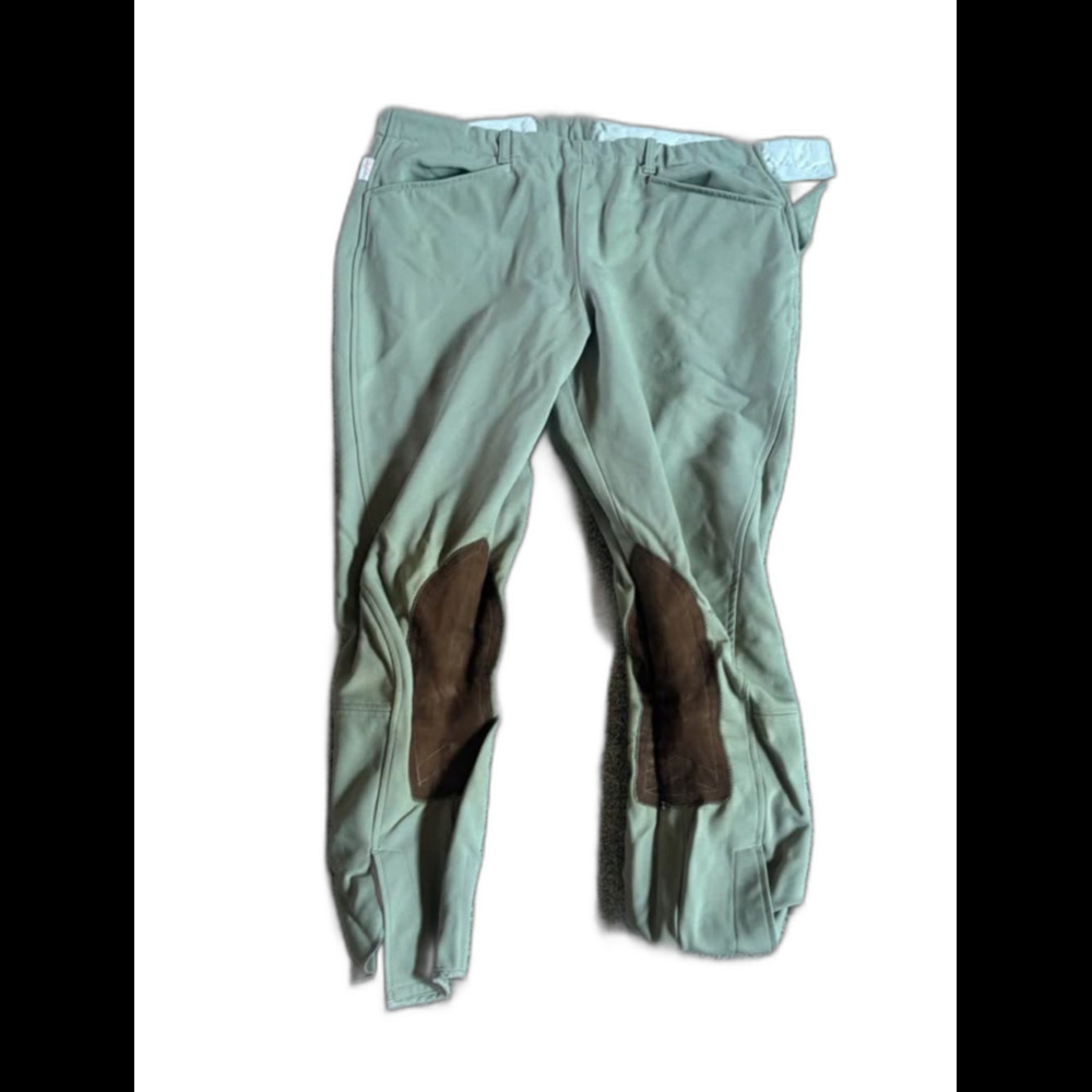 Vintage Tailored Sportsman Breeches Tan 34R- Made in USA- Used